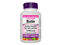 Webber Naturals Extra Strength Biotin Capsules - 10,000mcg - 45s