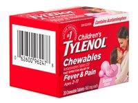 Tylenol* Children's Fever &amp; Pain Chewable Tablets - 20's