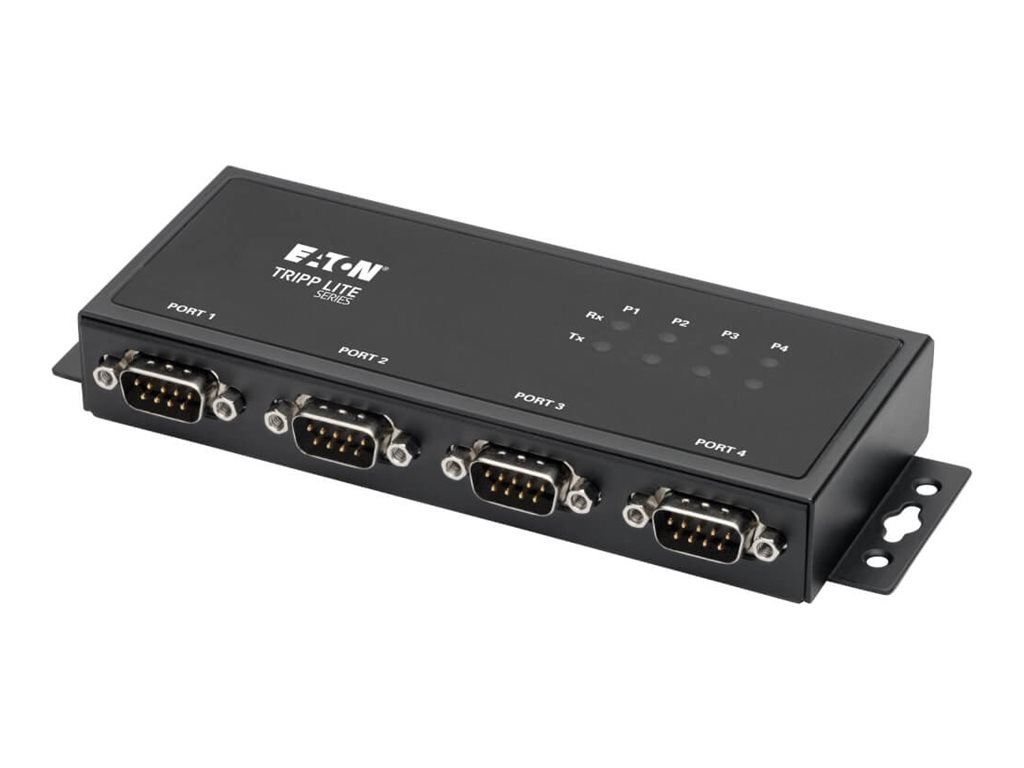 Tripp Lite RS-422/RS-485 USB to Serial FTDI Adapter with COM Retention (USB-B to DB9 F/M), 4 Ports