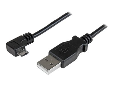 Ampd - 90 Degree Gamer Usb A To Type C Cable - Black