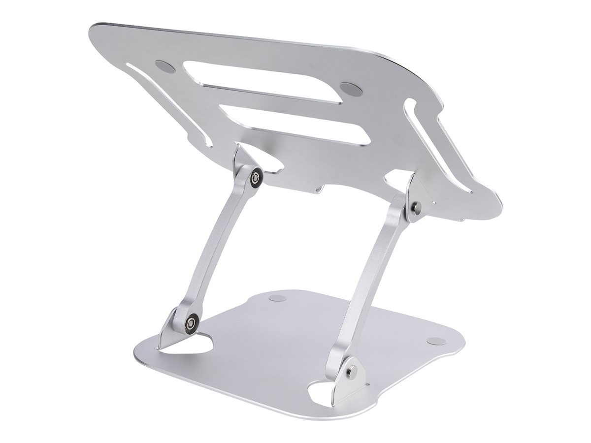 StarTech.com Laptop Stand for Desk, Ergonomic Laptop Stand Adjustable Height, Aluminum, Portable, Supports up to 22lb (10kg), Foldable Laptop Holder for Desk - Angled Notebook Computer Riser/Lift (ADJ-LAPTOP-RISER) - stojánek na notebook – foto 4