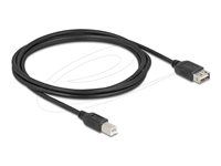 Delock USB-kabel 2m Sort