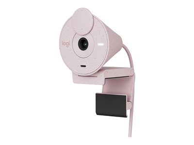 Logitech Brio 300 Full HD Webcam with Privacy Shutter, Rose