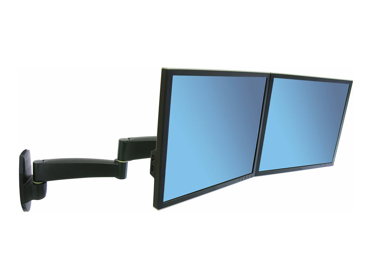 Ergotron 200 Series montážní sada - nastavitelné rameno - pro 2 LCD displeje - černá – foto 2