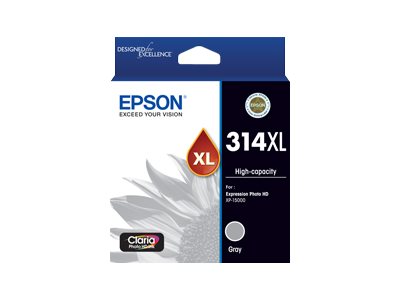 Epson 314XL high capacity grey original ink Package view Front 79225