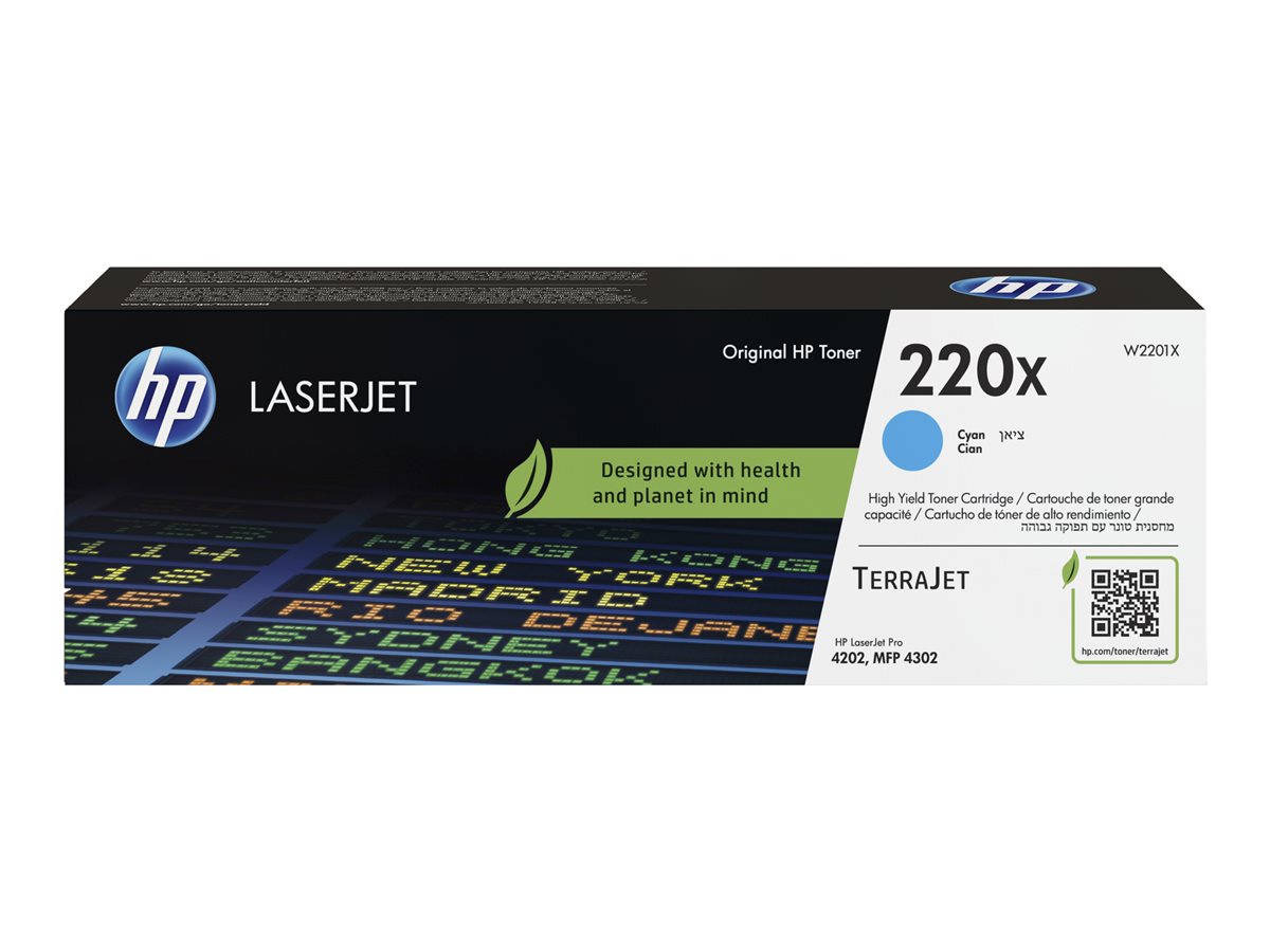 HP 220X - Vysoká výtěžnost - azurová - originální - LaserJet - kazeta s barvivem (W2201X) – foto 2