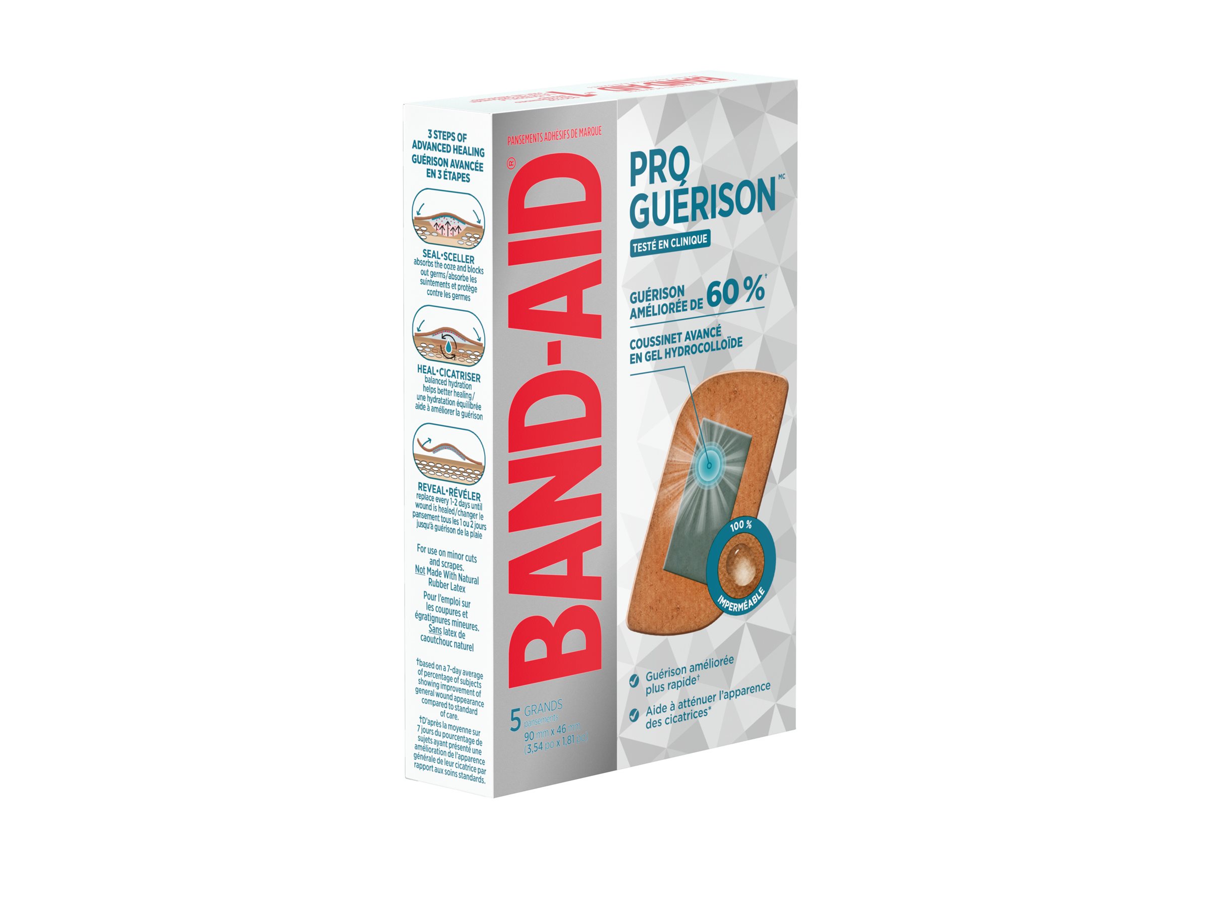 BAND-AID Pro Heal Adhesive Bandages - Large - 5's