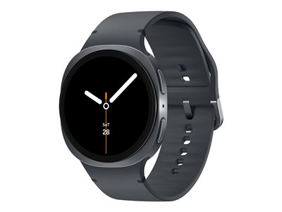 Samsung Galaxy Watch8 44 mm graphite smart watch with sport band rubber graphite 