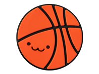 MAGMOJI Silly Basketball moji Logo badge Sort Orange