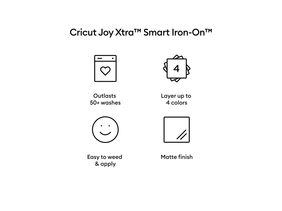 Cricut Joy Xtra Smart Permanent Vinyl- Matte Black