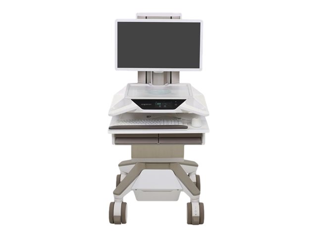 Ergotron CareFit Pro vozík - Electric Lift - pro LCD displej / klávesnice / myš / CPU - bílá, teplá šedá - kompatibilní s TAA – foto 8