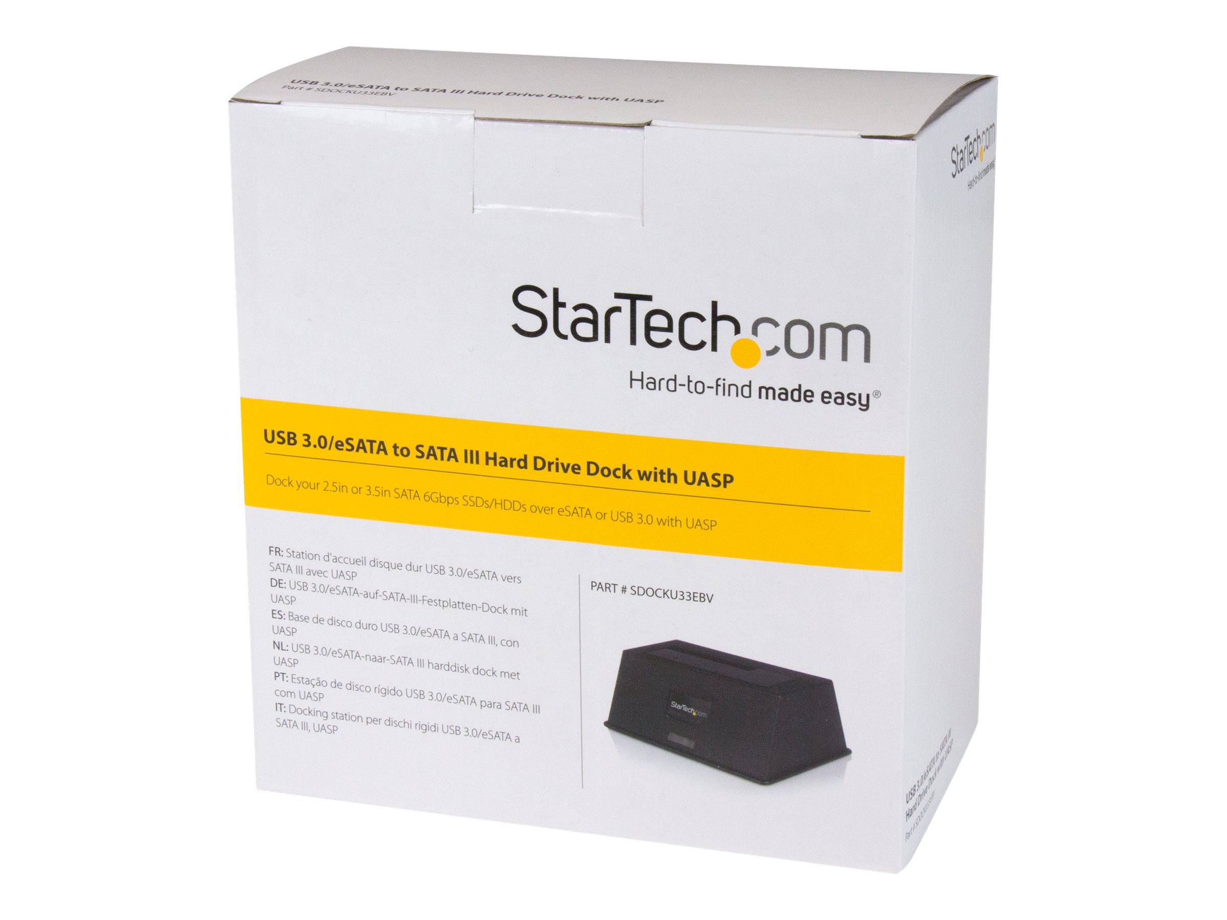 StarTech.com eSATA / USB 3.0 SATA III Docking Station with UASP