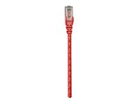 Intellinet Network Patch Cable, Cat6, 2m, Red, CCA, U/UTP, PVC, RJ45, Gold Plated Contacts, Snagless, Booted, Lifetime Warranty, Polybag - patch cable - red