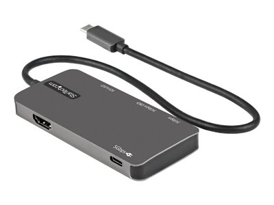 StarTech.com USB-C Multiport Adapter w/ 4K HDMI, USB-A, USB-C Power  Delivery Input