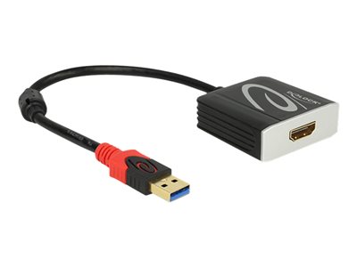 4043619627363 - Adapter USB 30 Type-A male > HDMI female - externer Videoadapter - Schwarz