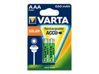 Varta Solar AAA type Batterier til generelt brug (genopladelige) 550mAh