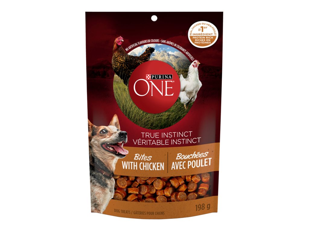 Purina One True Instinct Bites Dog Treats - Chicken - 198g