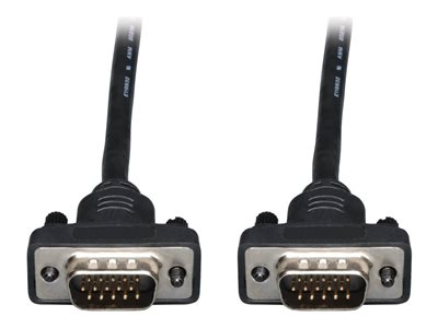 Tripp Lite 3ft VGA Coax Monitor Cable Low Profile with RGB High Resolution HD15 M/M 3'