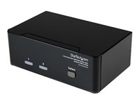 StarTech.com DVI KVM Switch with Audio & USB 2.0 Hub - 2-Port USB KVM Switch - 1920 x 1200 - Dual Monitor KVM Switch (SV231DD