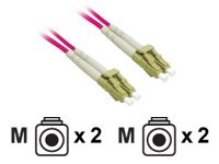 C2G 10m LC-LC 9/125 Duplex Single Mode OS2 Fiber Cable - Plenum CMP-Rated - Red - 33ft - patch cable - 10 m - red