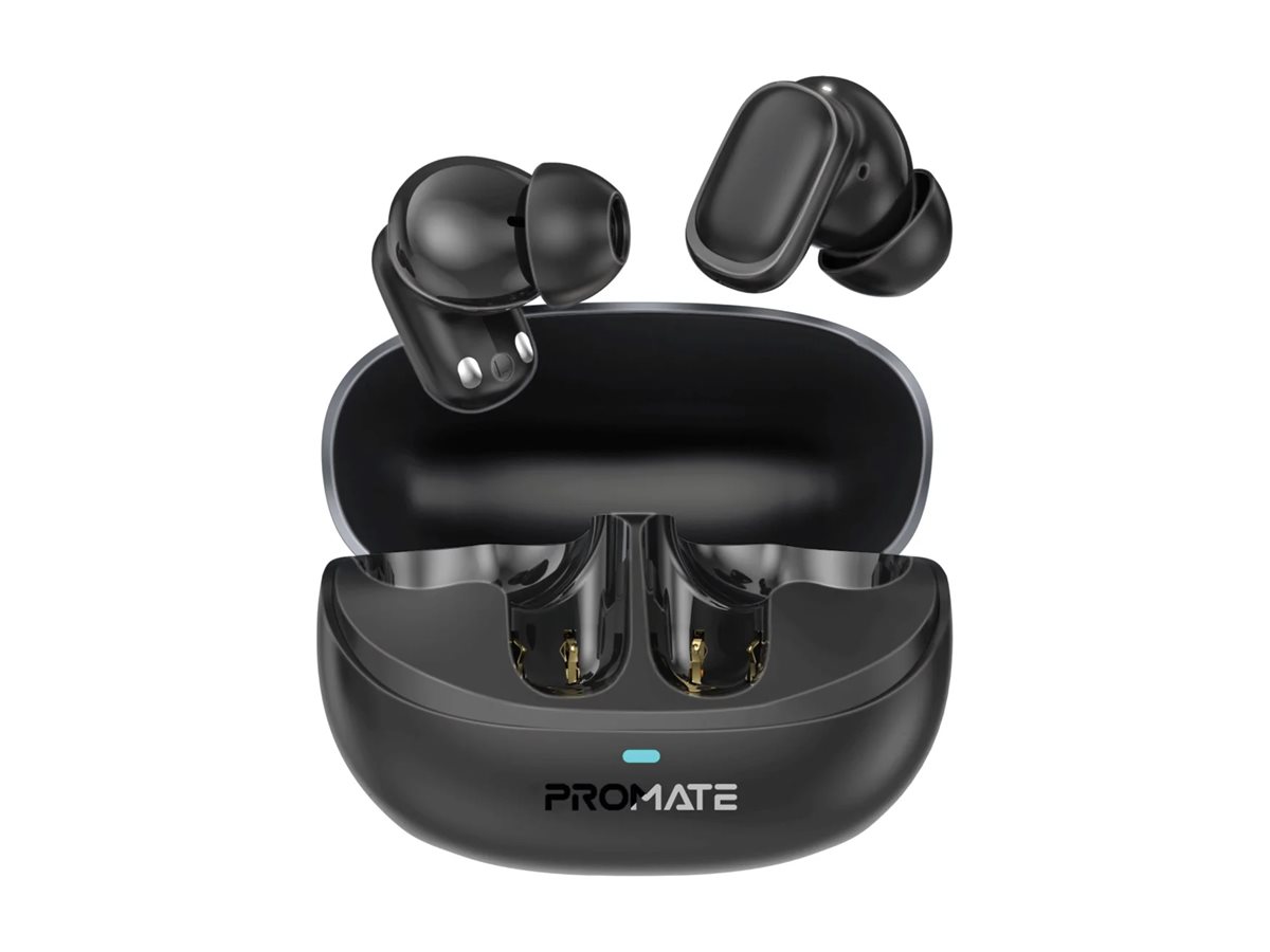 Promate Lush-Pro true wireless earphones with Package view Left-angle 77800