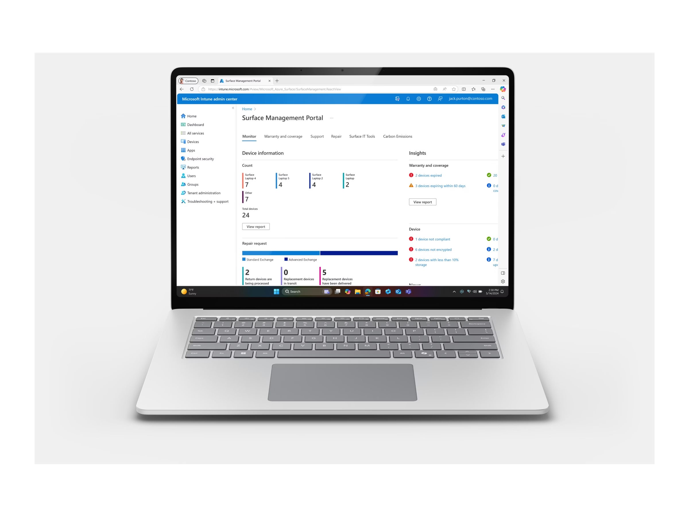 Microsoft Surface Laptop Copilot Pc For Business 7th Edition Ai Ready 138 Qualcomm Snapdragon X Elite X1e 80 100 16 Gb Ram 1 Tb Ssd