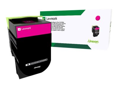 Image of Lexmark 802SM - magenta - original - toner cartridge - LCCP, LRP