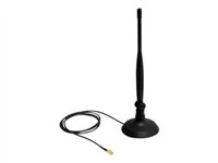 DeLOCK SMA WLAN Antenna Magnetic Stand and Flexible Joint 4 dBi Antenne