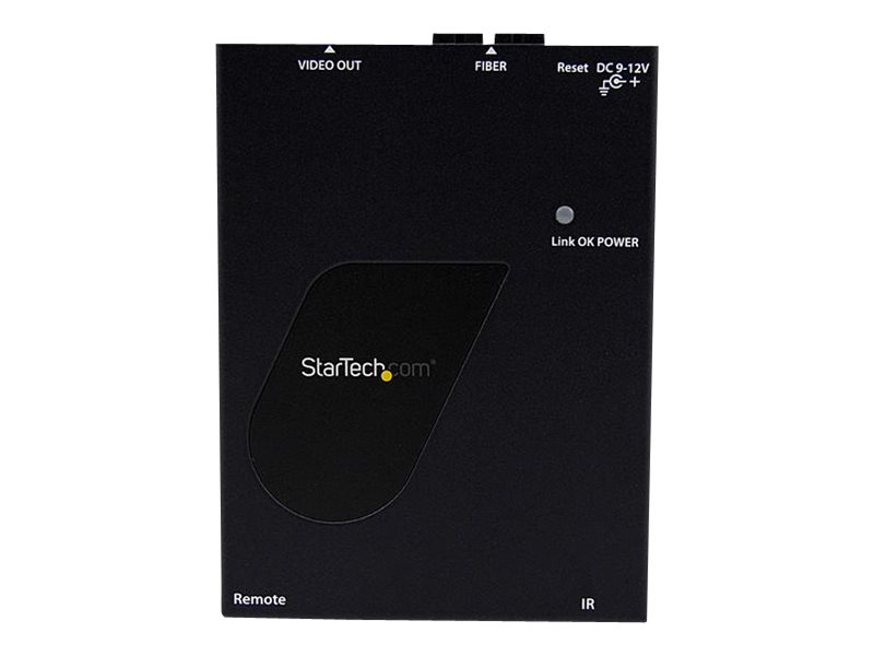 Startech HDMI® Over Fiber Extender with IR Control HDMI to SC Fiber Converter Extender up to Product shot Top 78450