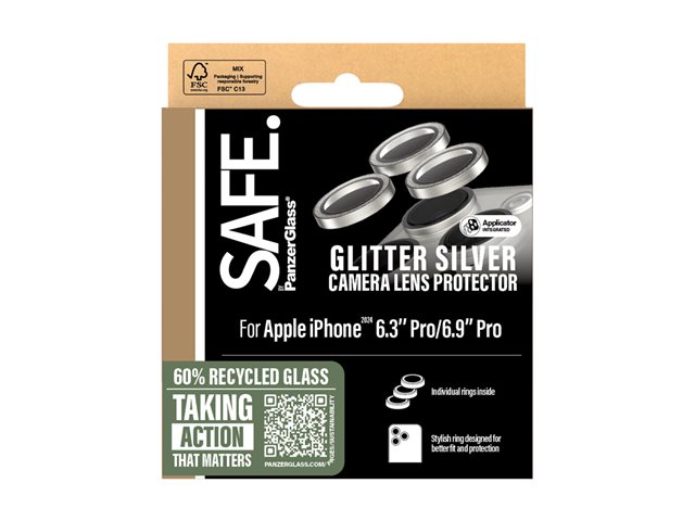PanzerGlass SAFE Camera Apple iPhone 17 Pro/ 16 Pro/15 Pro/17 Pro Max/16 Pro Max/15 Pro Max třpytivě stříbrné HoOps – foto 6