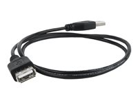 Cablexpert USB forlængerkabel 75cm Sort