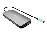 i-Tec - docking station - USB-C / USB4 / Thunderbolt 3 / Thunderbolt 4 / Thunderbolt 5 - HDMI, DP, VGA - 1GbE
