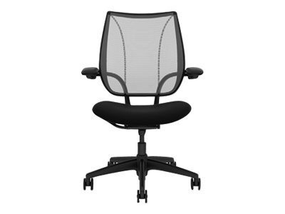 Humanscale Liberty Chair task armrests swivel plastic, metal, foam, Corde 4 black