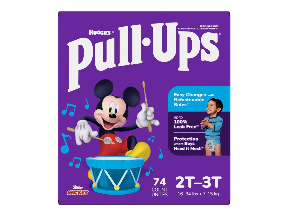 Huggies Pull-ups Training Pants for Boys Size 2T/3T Boys ( Weight 124 ct.)  - Bulk Qty, Free Shipping - Comfortable, Soft 