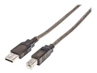 Manhattan USB 2.0 USB-kabel 15m Sort