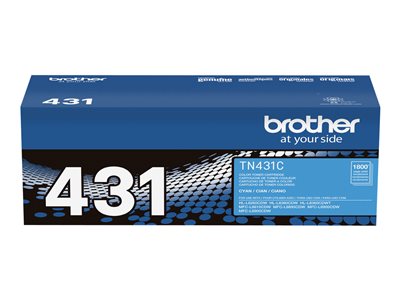 Brother TN431C - Cyan - original - toner cartridge - for Brother HL-L8260CDW, HL-L8360CDW, HL-L8360CDWMT, HL-L8360CDWT, MFC-L8610CDW, MFC-L8900CDW