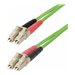 StarTech.com 1m (3ft) LC to LC (UPC) OM5 Multimode Fiber Optic Cable, 50/125µm Duplex LOMMF Zipcord, VCSEL, 40G/100G, Bend Insensitive, Low Insertion Loss, LSZH Fiber Patch Cord