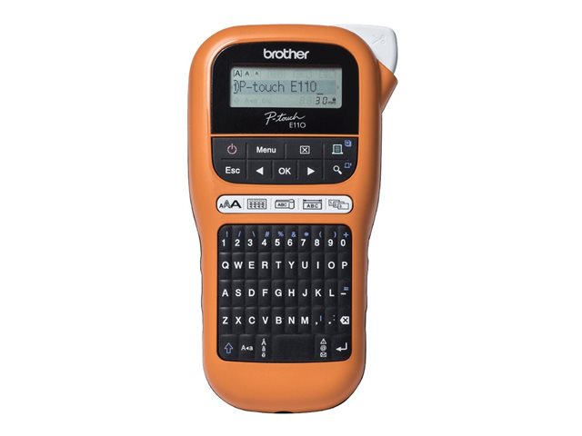 Brother P-Touch PT-E110VP - tiqueteuse - Noir et blanc - transfert thermique