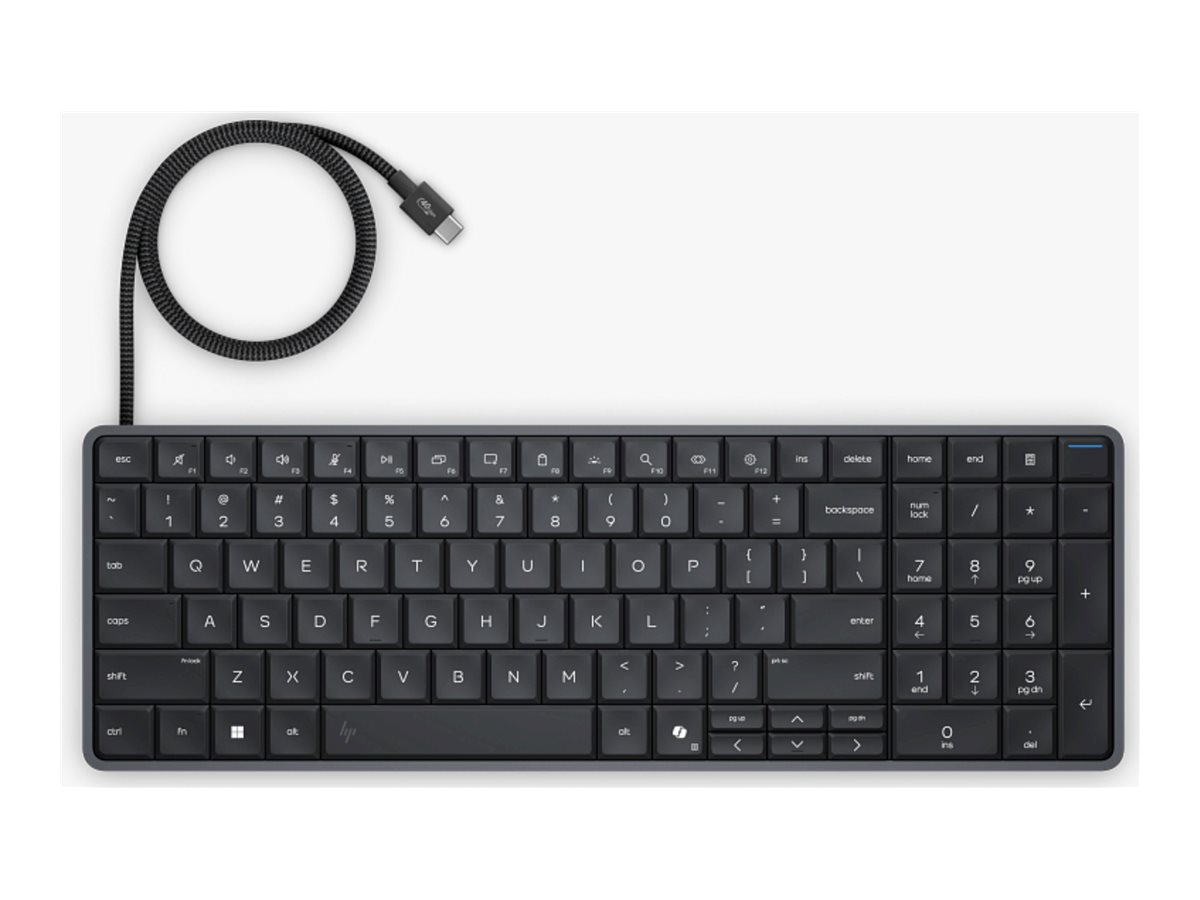 HP EliteBoard G1a Next Gen AI PC keyboard PC Copilot+ PC AI PC Ryzen AI 5 330 16 GB SSD Product shot Back 79000