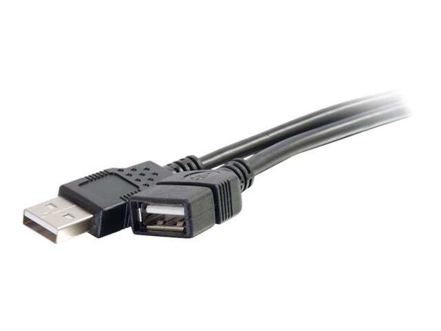C2G 1m USB Extension Cable - USB 2.0 A to USB - M/F - USB extension cable - USB (M) to USB (F) - 1 m - black