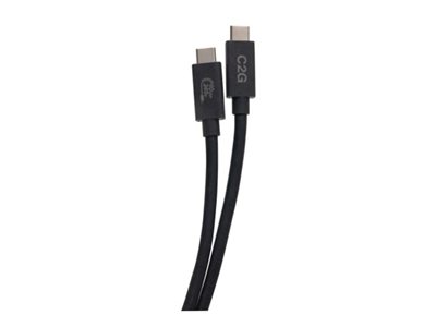 C2G 3.3ft (1m) USB 4.0 USB-C to C (48V 5A) 240W Charging Cable-Black