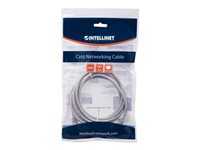 Intellinet Network Patch Cable, Cat6, 0.5m, Grey, CCA, U/UTP, PVC, RJ45, Gold Plated Contacts, Snagless, Booted, Lifetime War