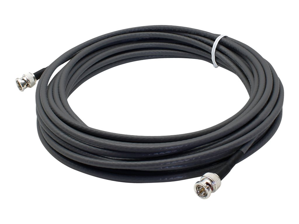 AddOn 49.21ft BNC Coaxial Black Patch Cable