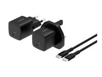 Belkin BoostCharge power bank - + AC power adapter - USB-C, 2 x USB - with zippered pouch case