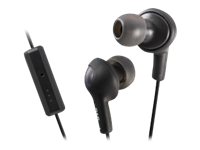 JVC HA-FR6 Gumy PLUS Earphones with mic in-ear wired noise isolating olive bl