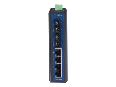 4TX + 2 MM UNMANAGED ETHERNET SWITCH W/