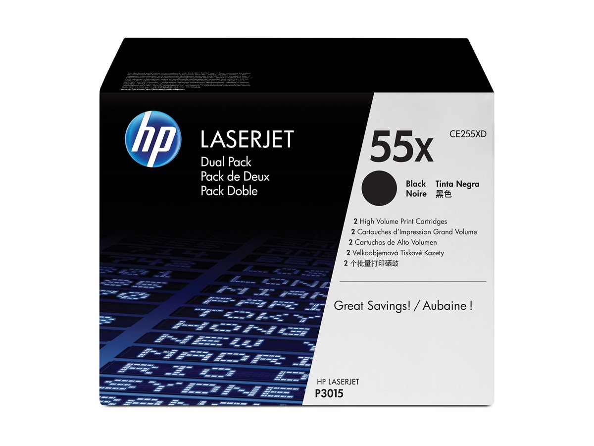 HP Laserjet CE255X Black Dual Pack