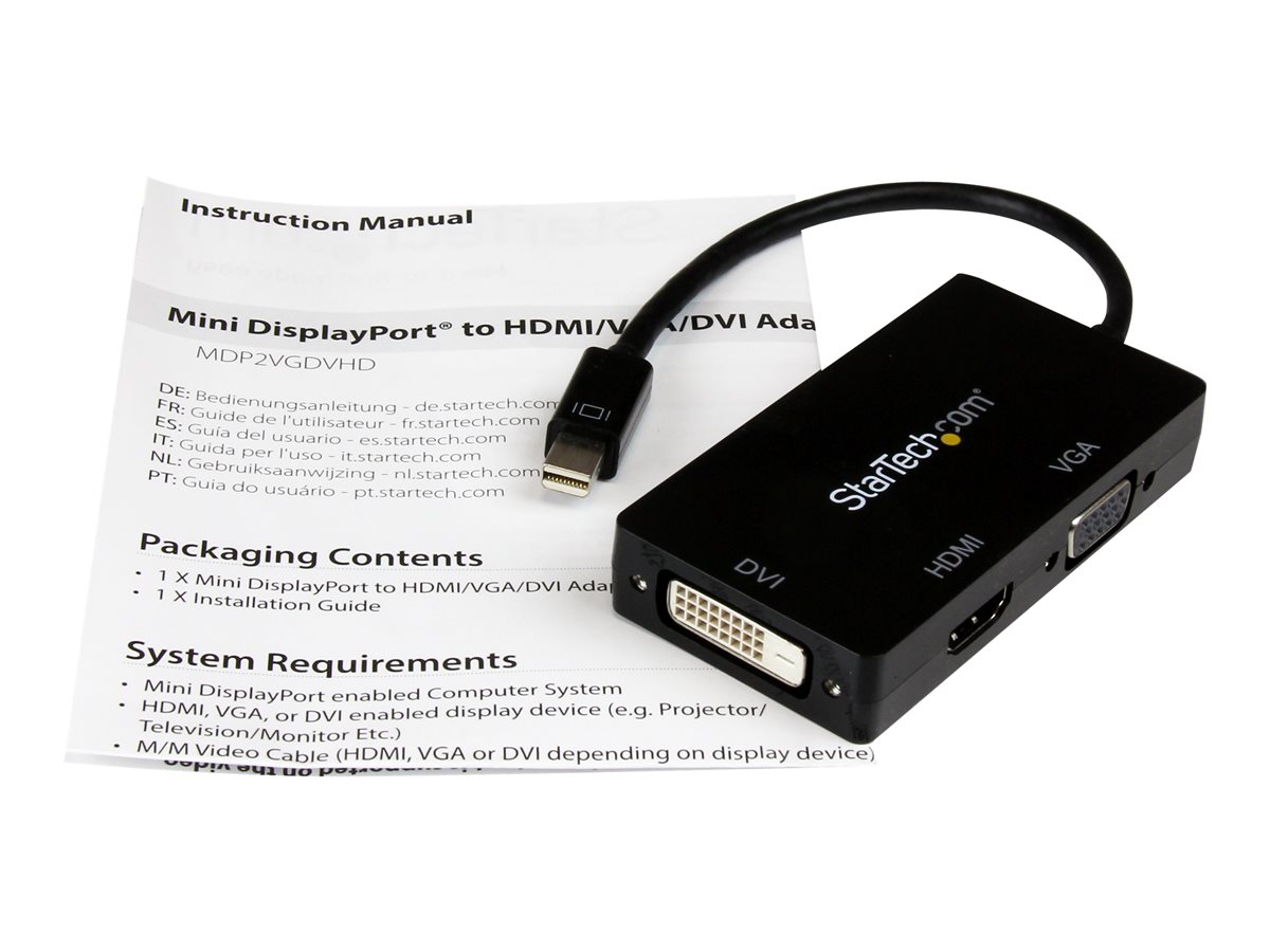 Mini DisplayPort to VGA DVI HDMI Adapter – foto 2