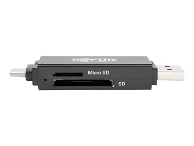 Tripp Lite USB C Gen 1 Multi-Drive Smart-Card Flash-Memory Media Reader/Writer USB Type C, USB-C, USB Type-C