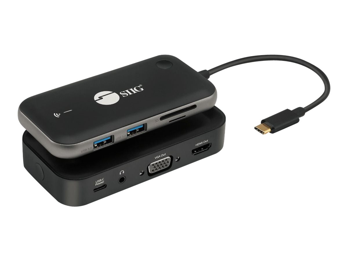 SIIG Wireless USB-C Video Hub Extender 1080p